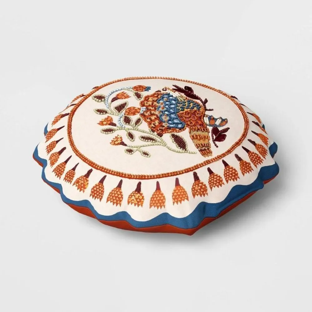 Round Turkey Pillow - Threshold